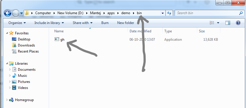 Executable Location